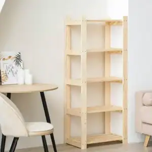 Стелаж дерев'яний Massiv Sando 5 полиць 1500х400х300
